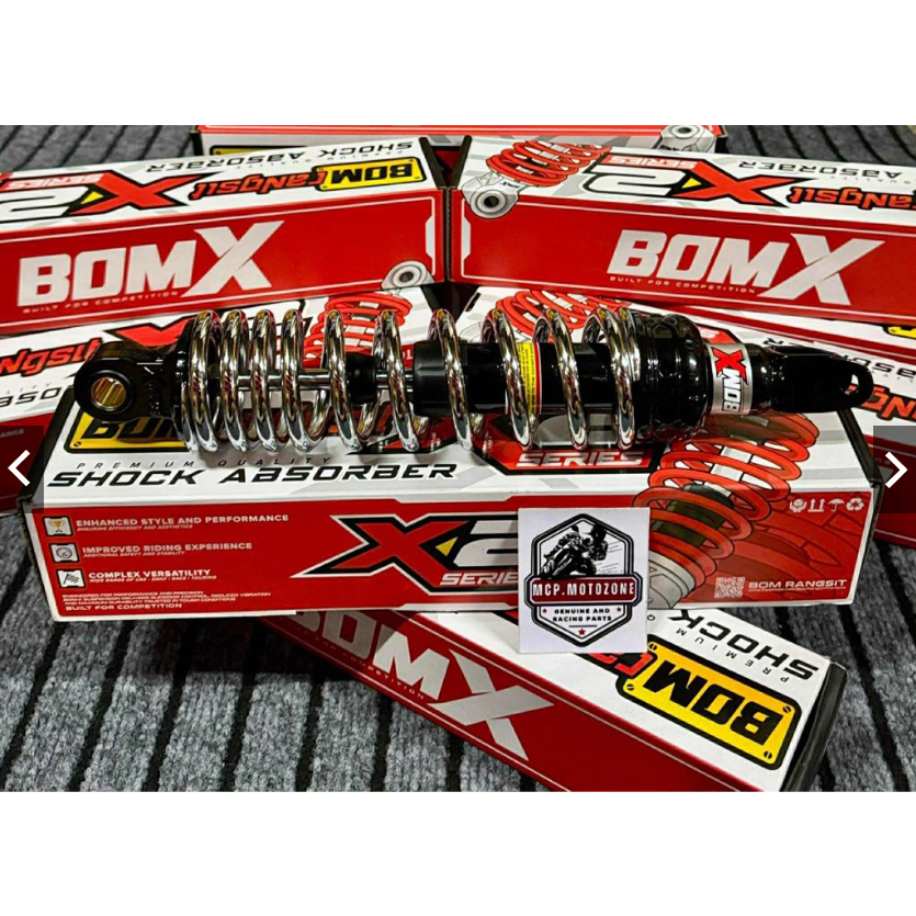 BOMX Rear Suspension X2 Series for Mio/M3/Beat/Skydrive/Click- Black ...
