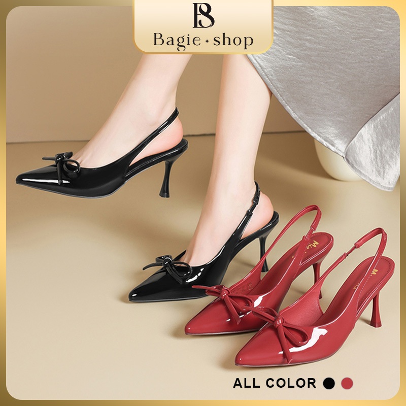BS sandals for women with ribbon Pointed Toe heels Stiletto Heels 8cm # ...