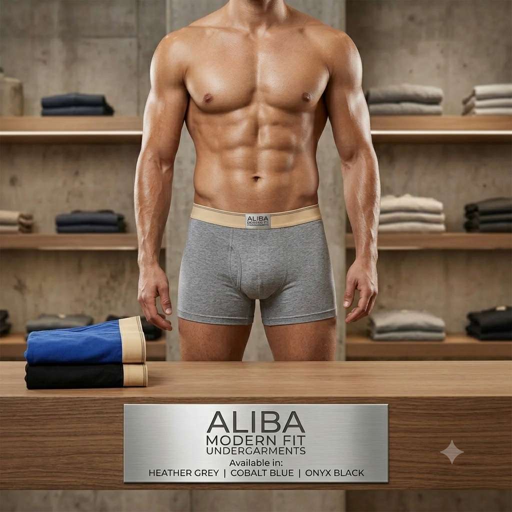 3/6PCS NEW HIGH QUALITY CB ALIBA BOXER CREAM WAISTBAND FOR MEN'S ...