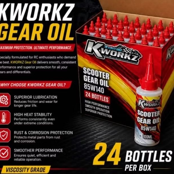 KWORKZ gear oil 24pcs | Shopee Philippines