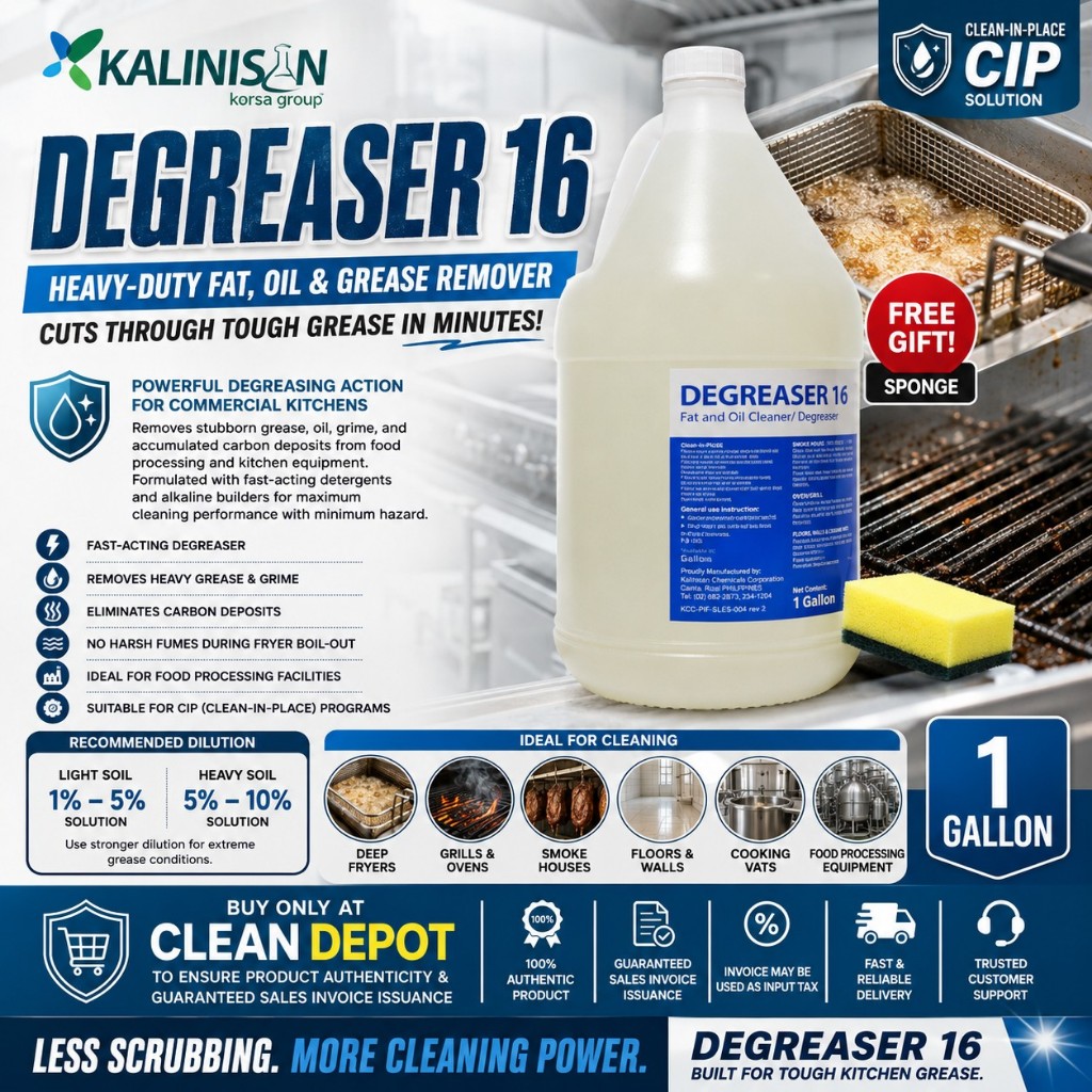 Kalinisan Degreaser 16 | Span Heavy | Degreaser G Heavy Duty Kitchen ...