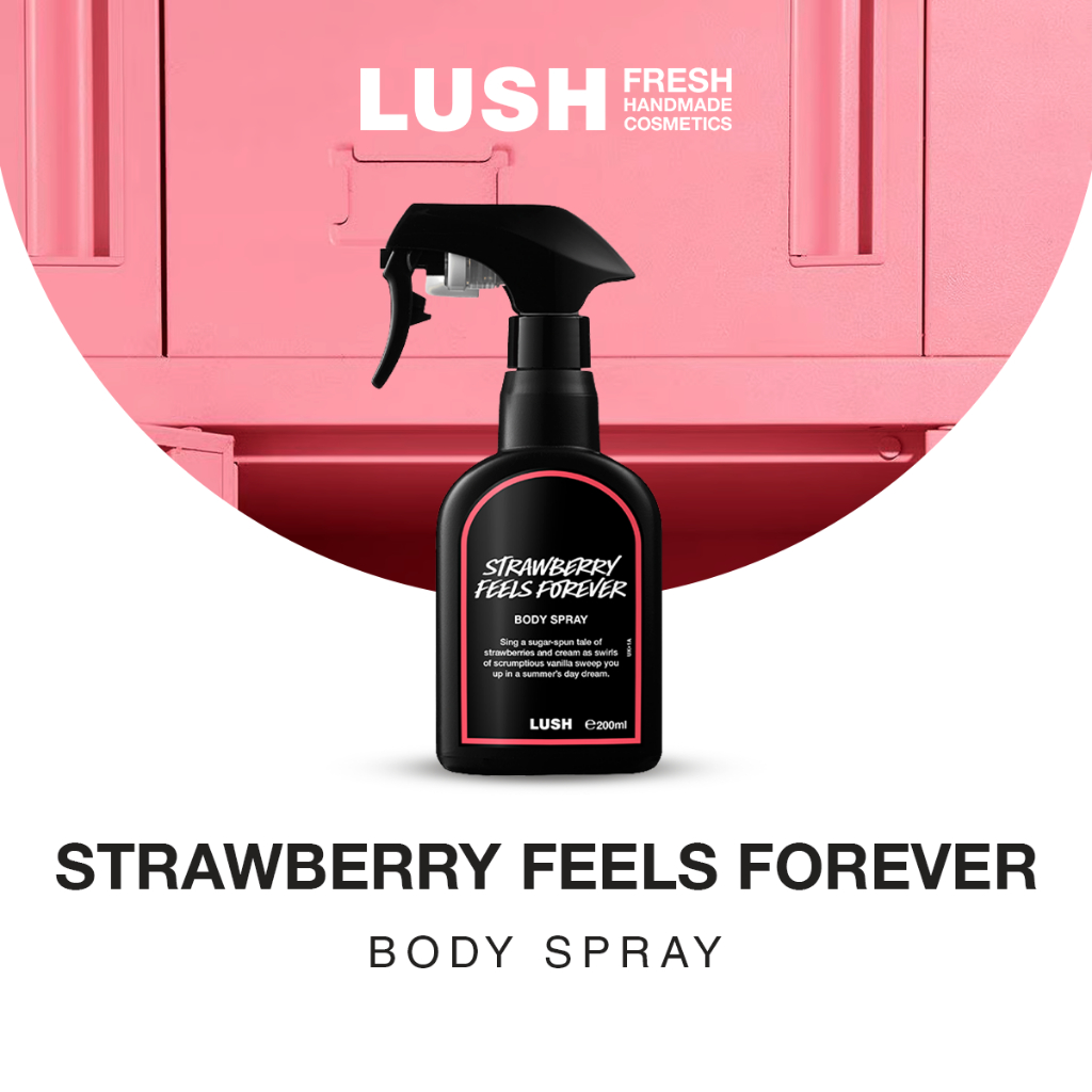 LUSH Strawberry Feels Forever Body Spray | Shopee Philippines