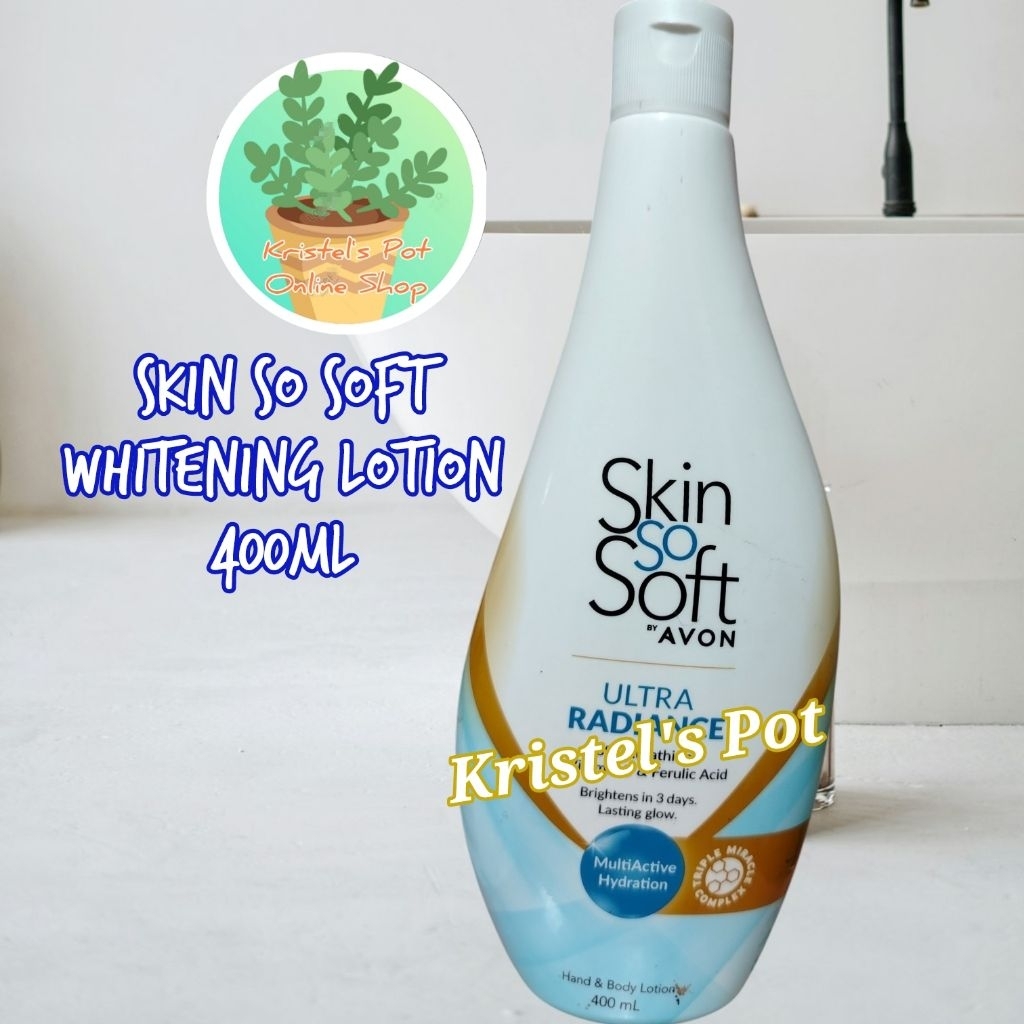 avon lotion glutathione AVON Skin so Soft Ultra Radiance with 4x Glutathione WHITENING LOTION 400ml