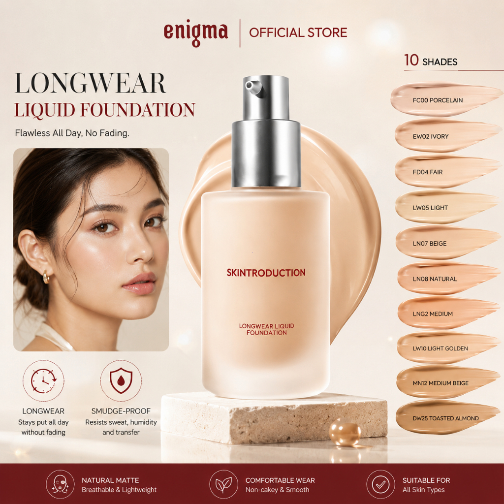 Enigma Foundation Second-Skin Radiance | Shopee PH