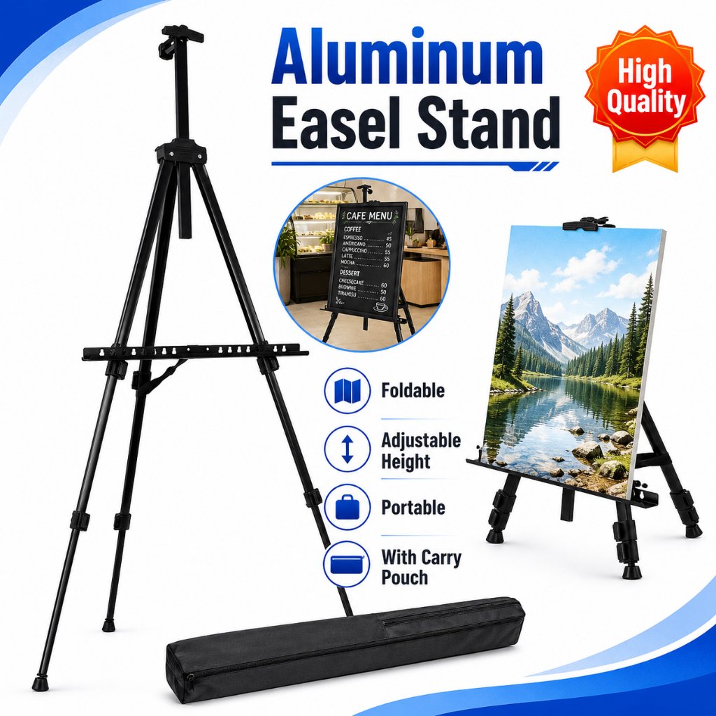 Thick Aluminum Mini Easel Stand Folding Telescopic Display /Painting ...