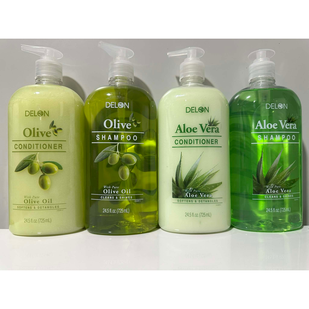 Delon Aloe Vera / Olive Oil Shampoo or Conditioner 725mL | Shopee ...