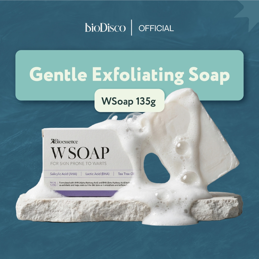 Bioessence W Soap 135g | Gentle Exfoliating Soap Tea Tree Salicylic ...