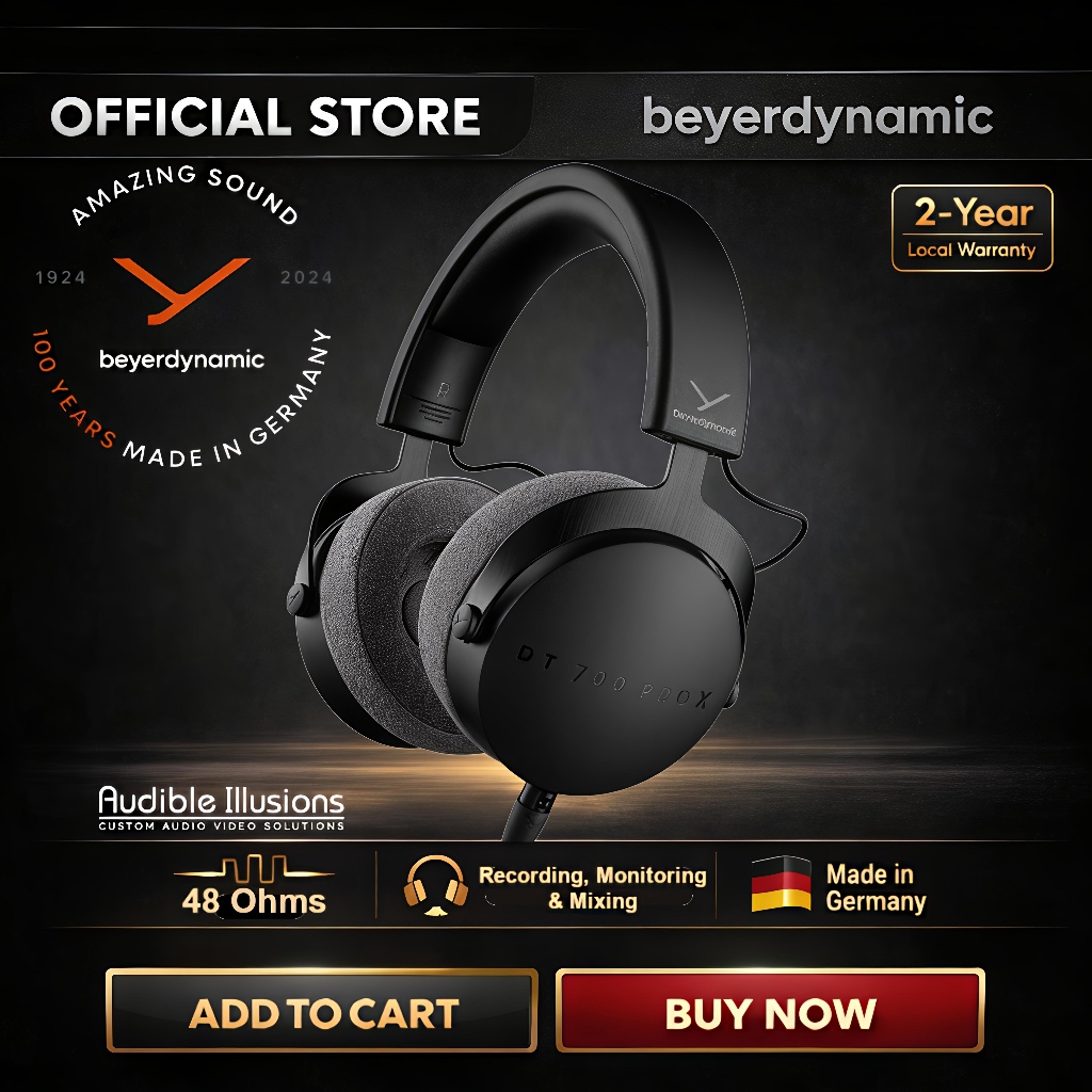 Beyerdynamic Dt 700 Pro X / Dt700 Prox Close Backed Studio Headphones ...