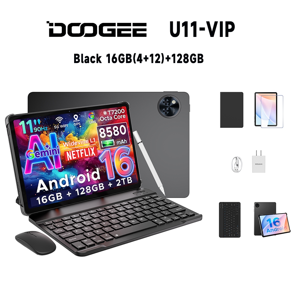 DOOGEE U11-VIP WiFi Tablet | 11“ 4GB+128GB/6GB+256GB| 90Hz 8580mAh