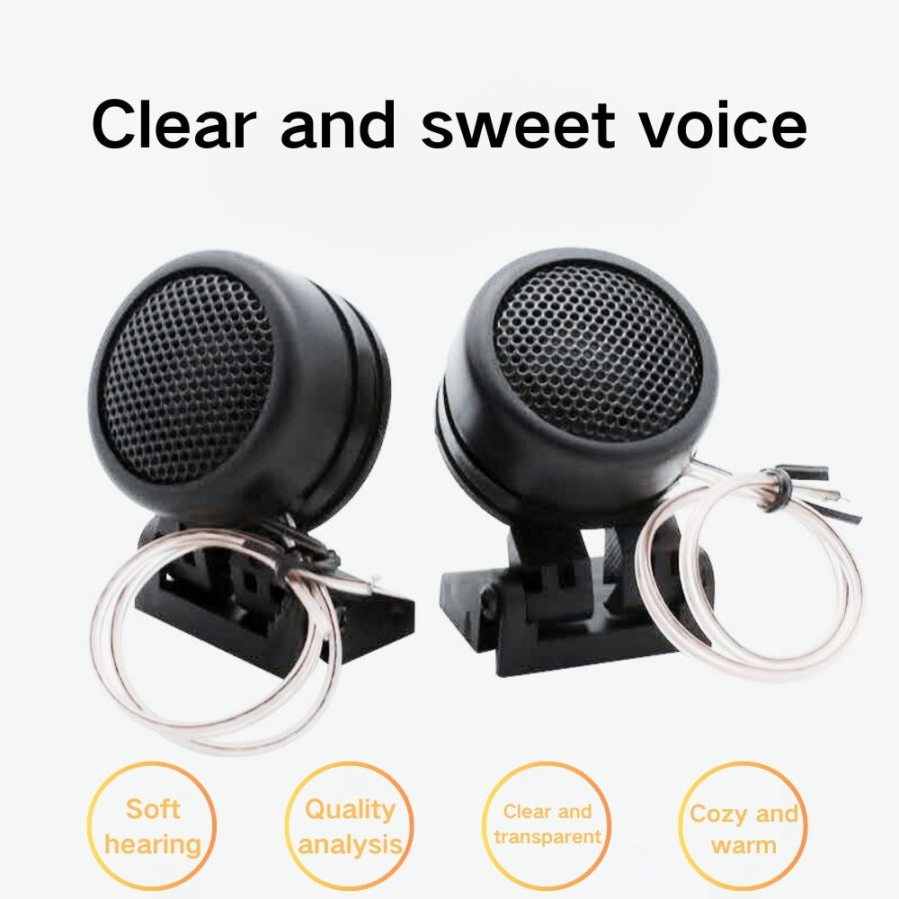 2pcs car tweeter speakers 500W audio Universal High Efficiency easy ...