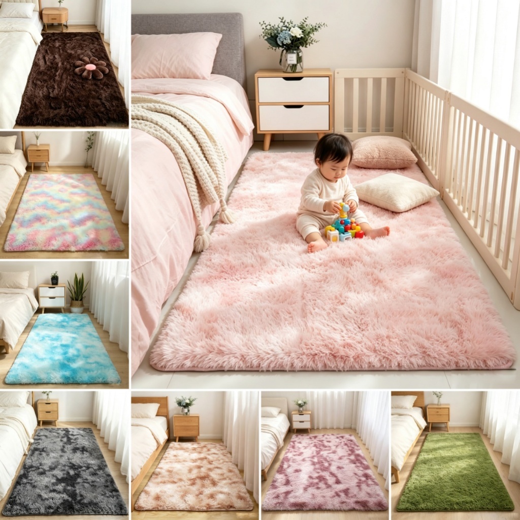 80x120cm Super Soft Faux Sheepskin Rug Shaggy Fluffy Carpet Washable ...