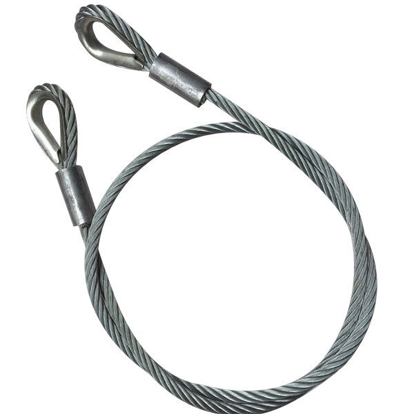 Wire Rope Sling 12-18mm 4 Meters With Hook and Without Hook Steel Cable ...