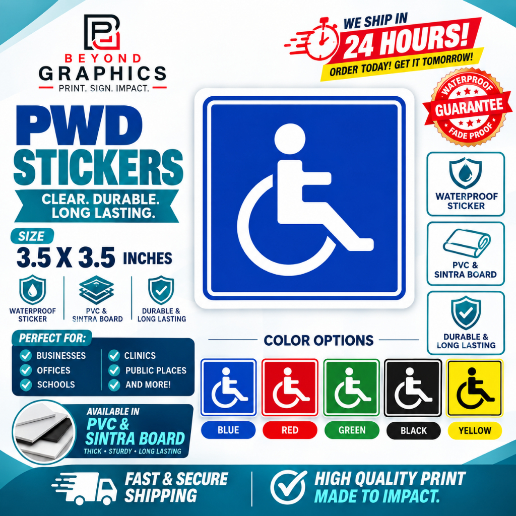 Shop pwd sign for Sale on Shopee Philippines