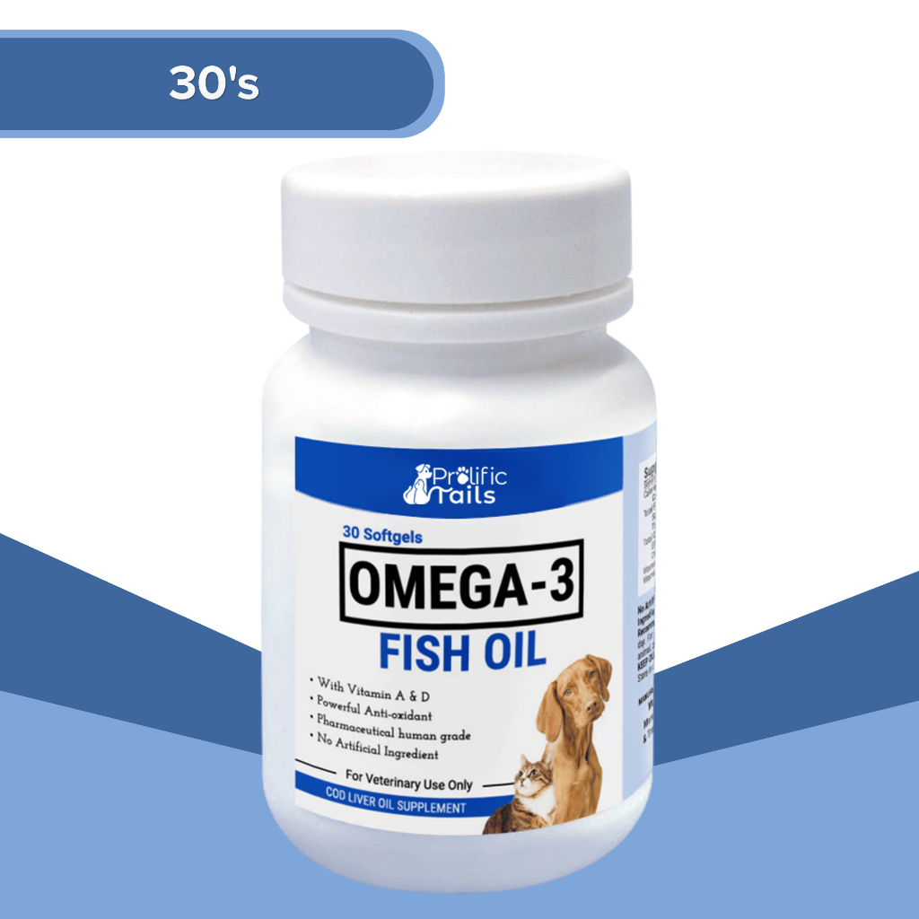 FIPRO - Pure Deep Sea Fish Oil Omega 3-K9 30 Soft Gels for Pets ...