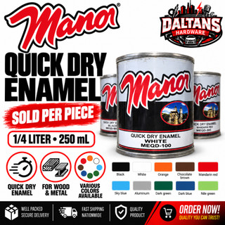 MANOR QDE QUICK DRY ENAMEL 1/4L | Shopee Philippines