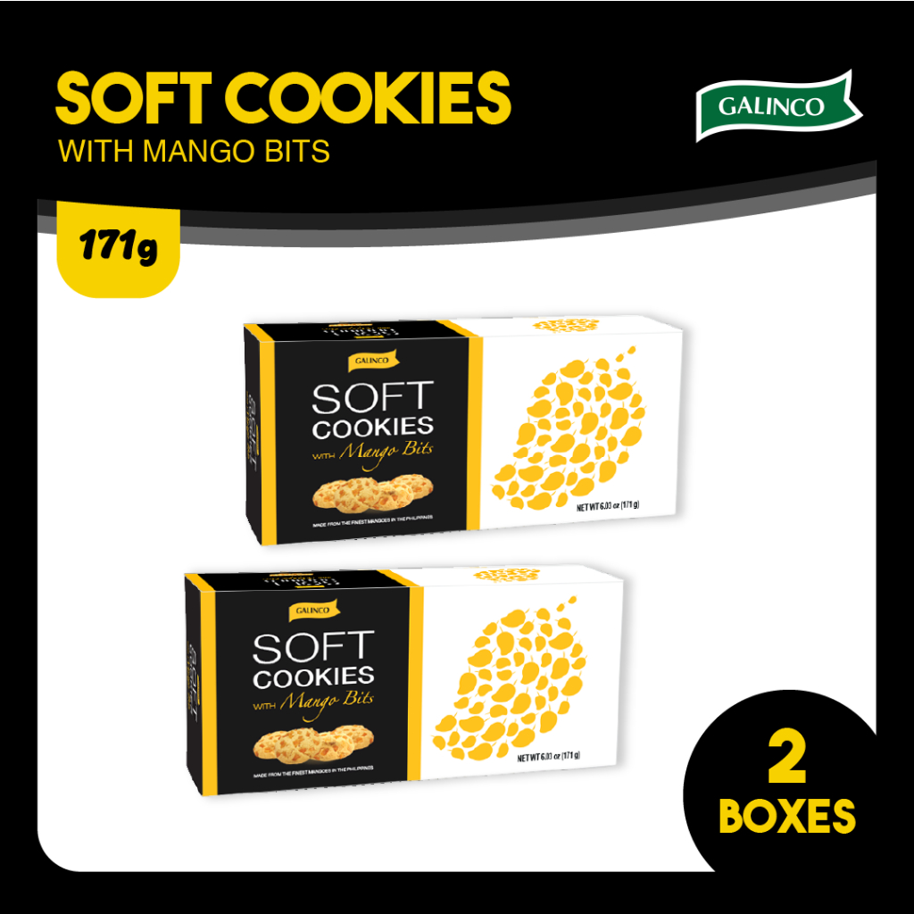 Soft Cookies with Mango Bits 171g (2 Packs) | Shopee Philippines
