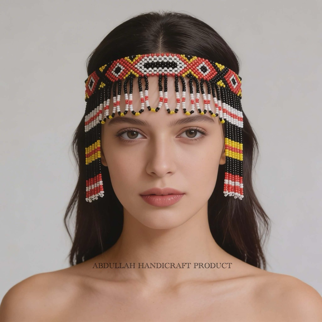 Tribal Headdress beads Ethnic design
