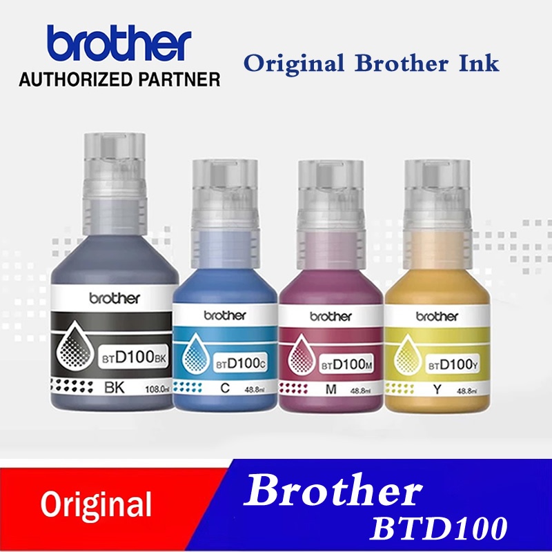 Brother BTD100 Ink Bottle Set for Printers DCP-T230, DCP-T430W, DCP ...