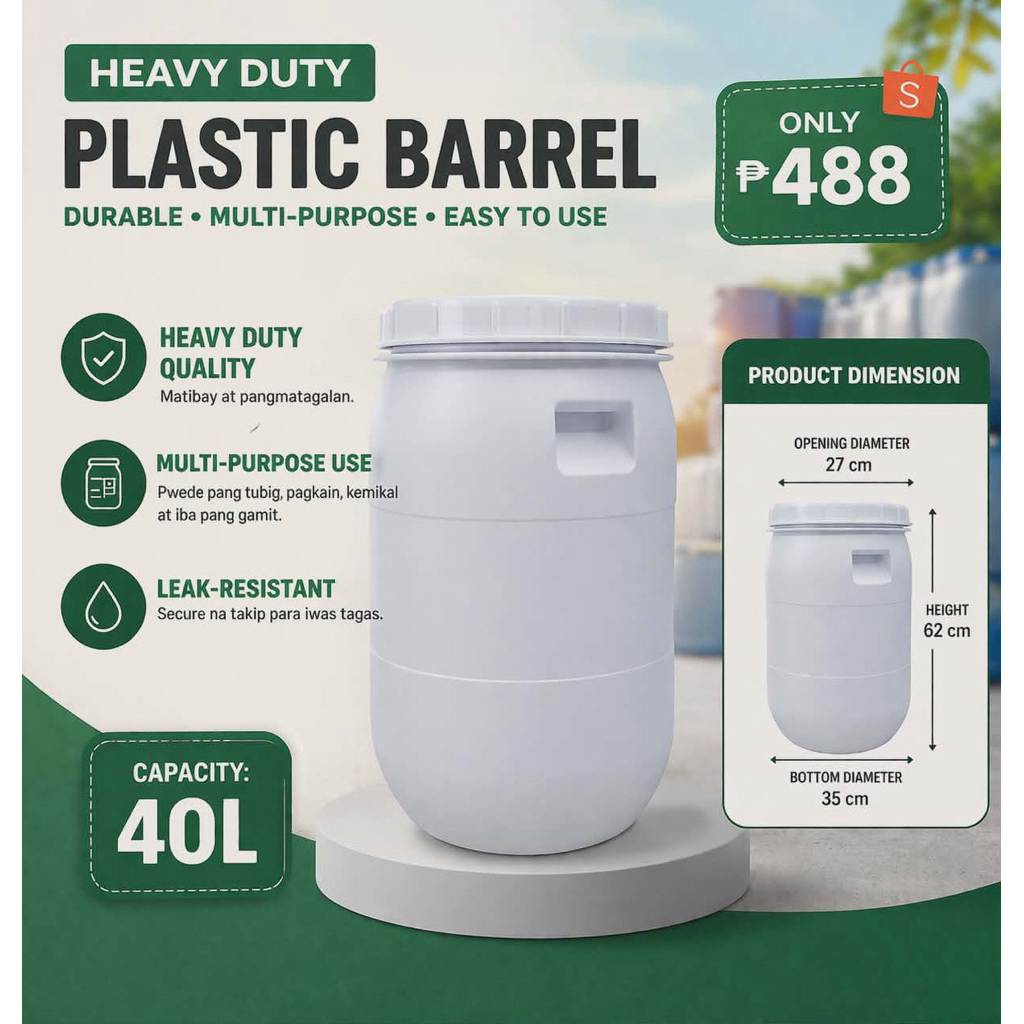 Shop water drum container for Sale on Shopee Philippines