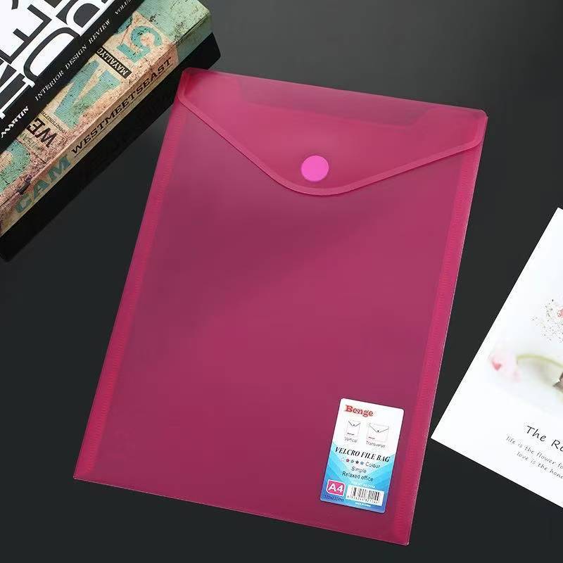 BG-2114A A4 Snap Closure Document Envelope | Waterproof Plastic File ...