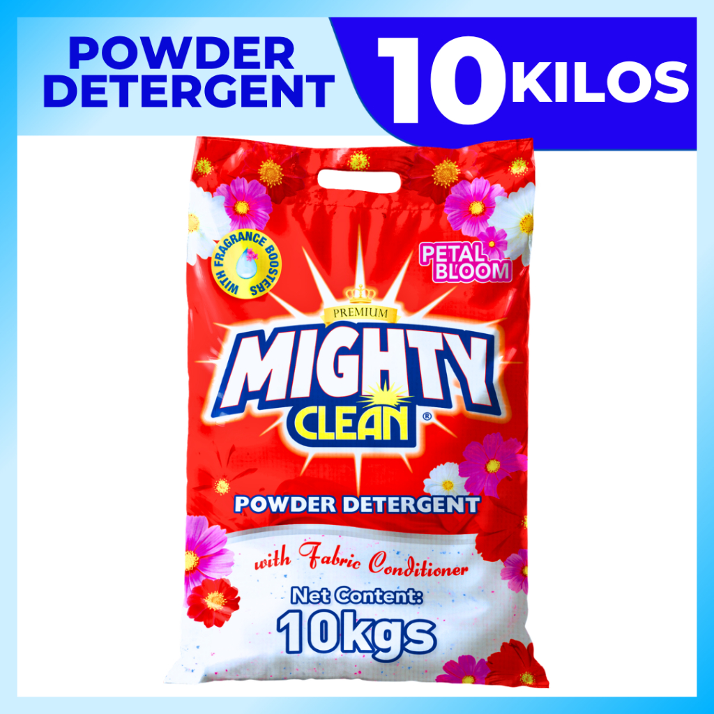 10 KILOS Mighty Clean Detergent Powder Detergent Premium 10 KILOGRAM ...