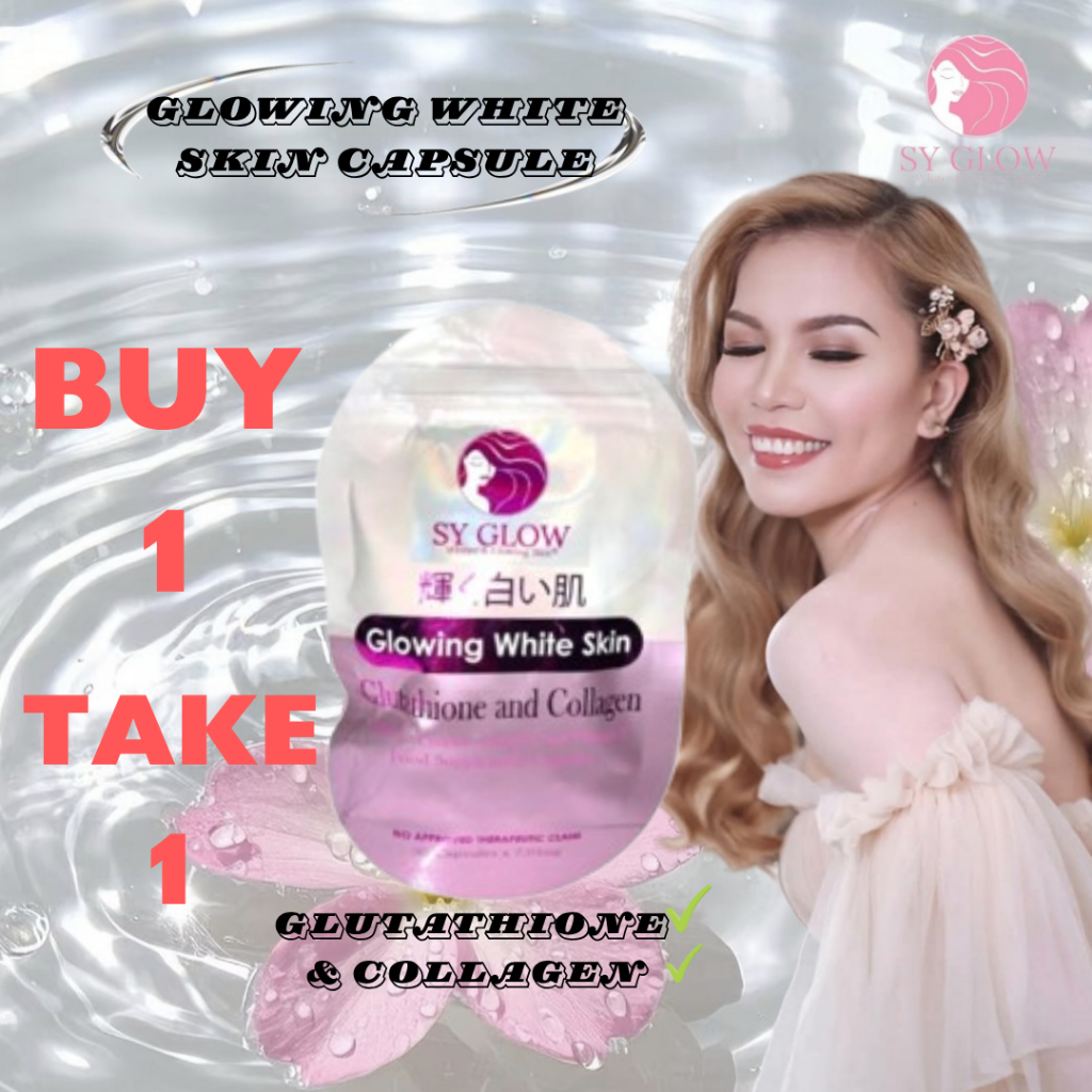Glowing White Skin Capsule Glutathione & Collagen SY GLOW (BUY1 TAKE1 ) |  Shopee Philippines