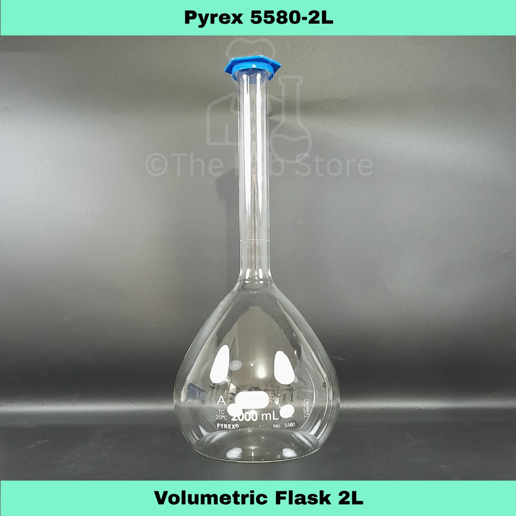 2L PYREX Volumetric Flask, Glass, Class A | Shopee Philippines