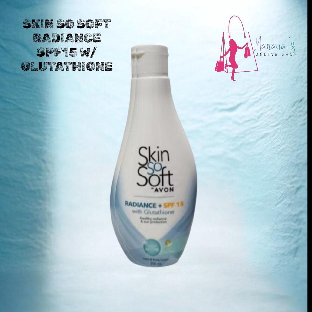 AVON SKIN SO SOFT RADIANCE W/ GLUTATHIONE SPF15 250ml LOTION