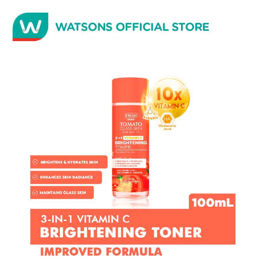 FRESH SKINLAB Tomato Glass Skin 3 in 1 Brightening Toner 100ml | Shopee ...