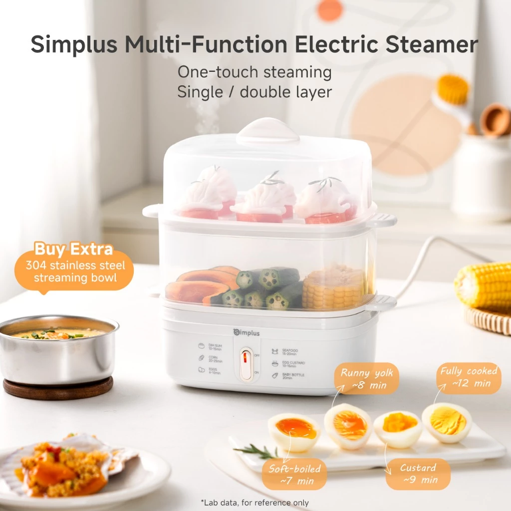 Simplus Multi-Function Steamer Electric Egg Boiler