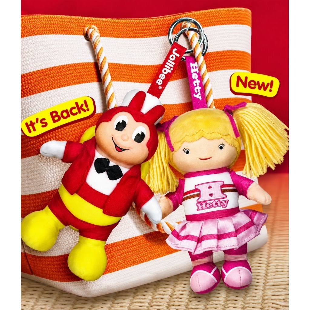 Jollibee & Hetty Bag Charm - Original - New in Box - Jollibee
