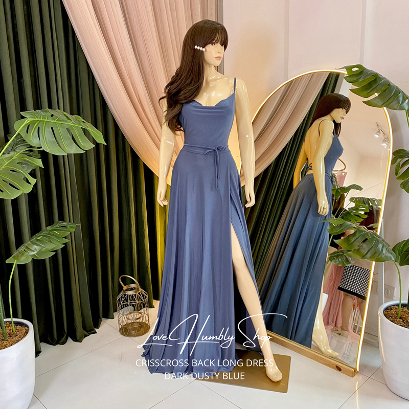 long sleeve bridesmaid dresses Sleeves with Slit RL_free_return Crafted from airy chiffon Black Tight Short Party Color:Caribbean Mist