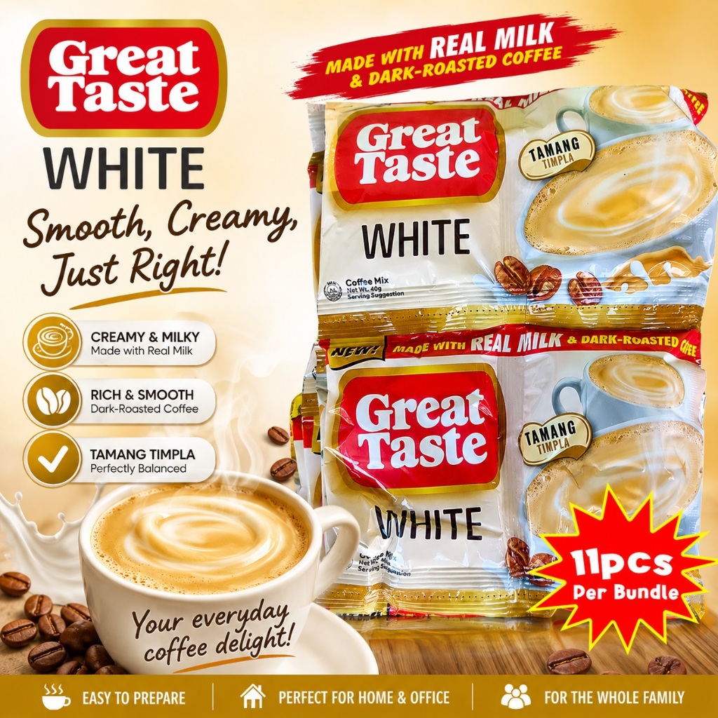 GREAT WHITE TWIN TOO 正規店 Great Taste White Twin Pack Bundle of 11 / 3 in 1 coffee | Shopee