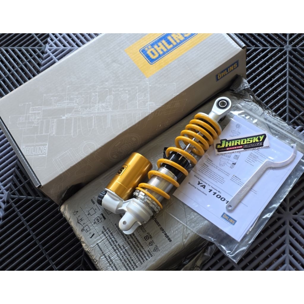 JHIROSKY Legit Ohlins Rear Suspension for Fazzio / Mio Scooters ...