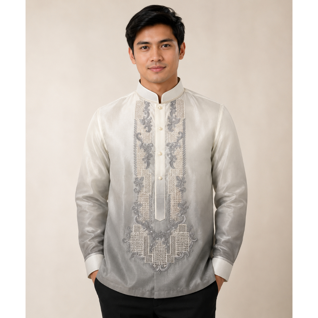 Gray Barong Tagalog for men | Shopee Philippines