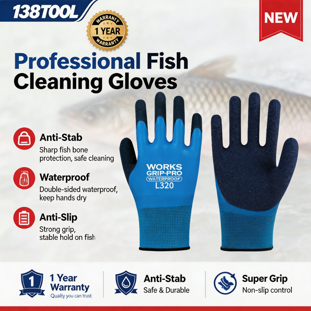 Anti Cut Stab Proof Waterproof Rubber Gloves Fish Kill Slaughter ...