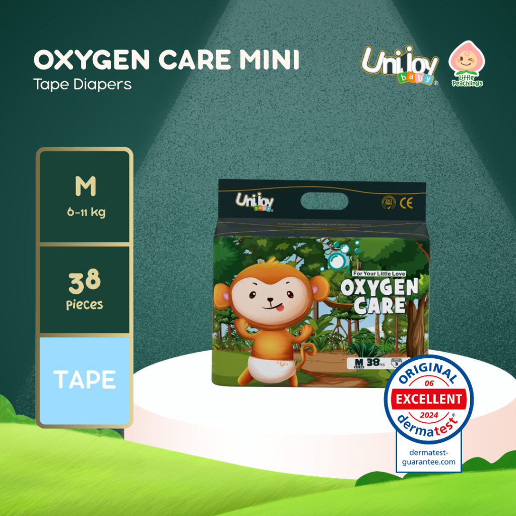 Unijoy Oxygen Care Tape Diaper Ultra Thin & Absorbent Mini Pack ...