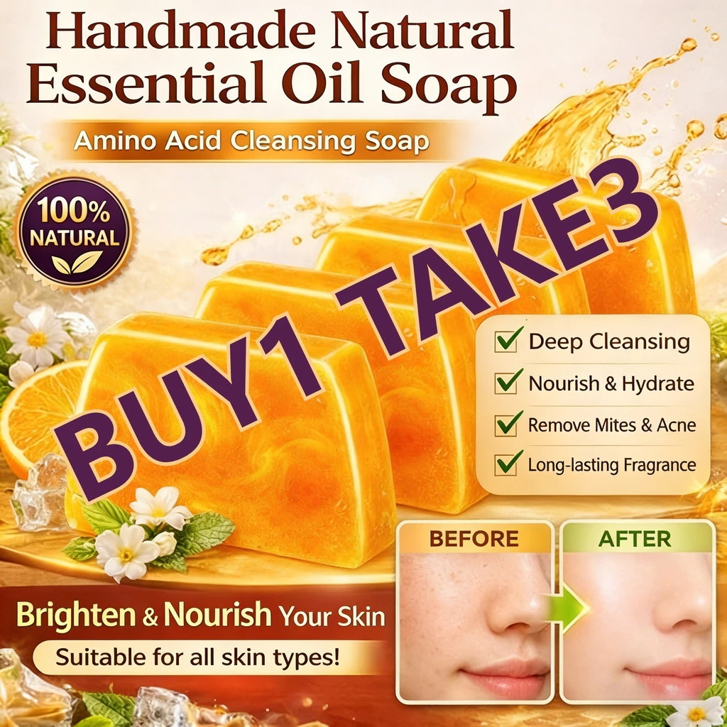 【BUY1 TAKE4】Handmade Perfume Essential Oil Soap/Long-lasting Fragrance ...