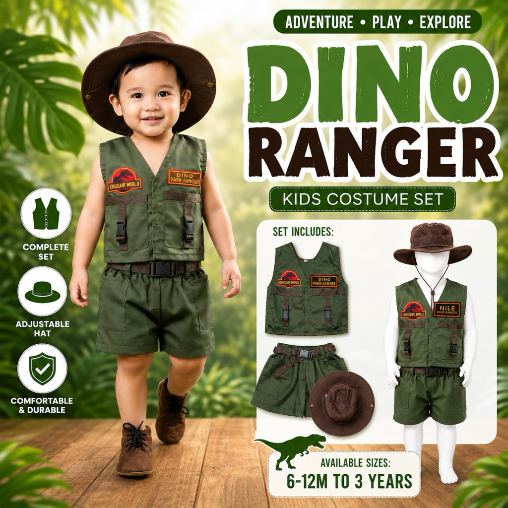 DINO PARK RANGER FORREST GREEN COLOR | Shopee Philippines