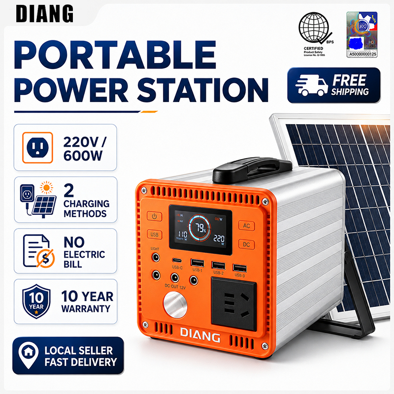 【12H Ship】250W/600W Power Station 220V Multi-Function Portable Big ...