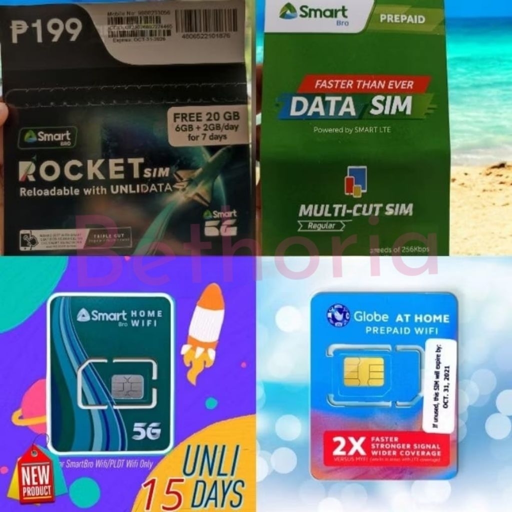 SmartBro Sim With Unli Data 15 Days/Pocket WiFi Sim/at home sim ...