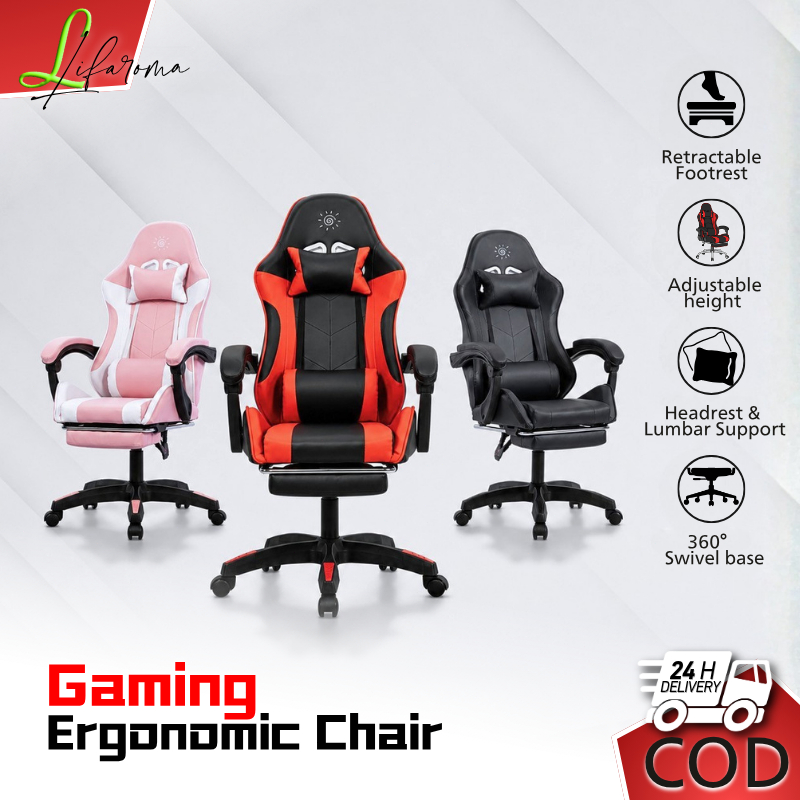 LIF Computer Chair Gaming Chair Heavy duty Ergonomic Office Swivel ...