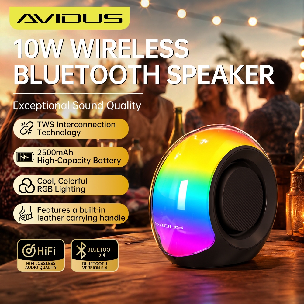 AVIDUS X20 TWS Bluetooth Speaker 1800mAh Connect To Phone With LED ...