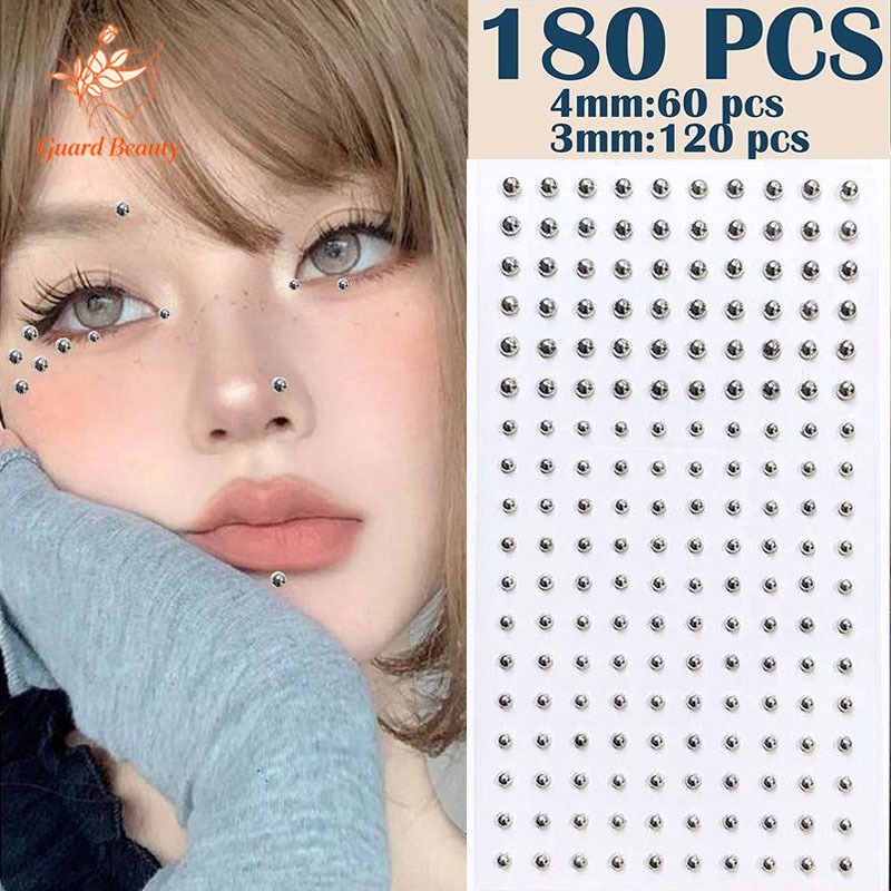 COD Self-Adhesive Diamond Nose Stud Stickers - Non-Piercing Face & Body ...