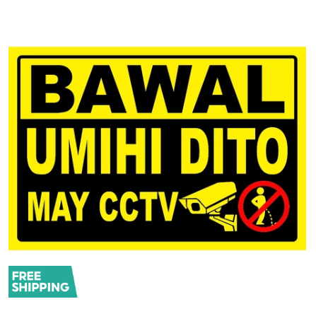 Shop bawal umihi sign for Sale on Shopee Philippines