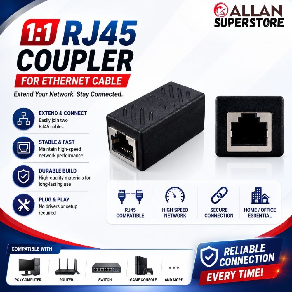 Allan Superstore Lan Cable Connector Female To Ethernet Network Rj45 ...