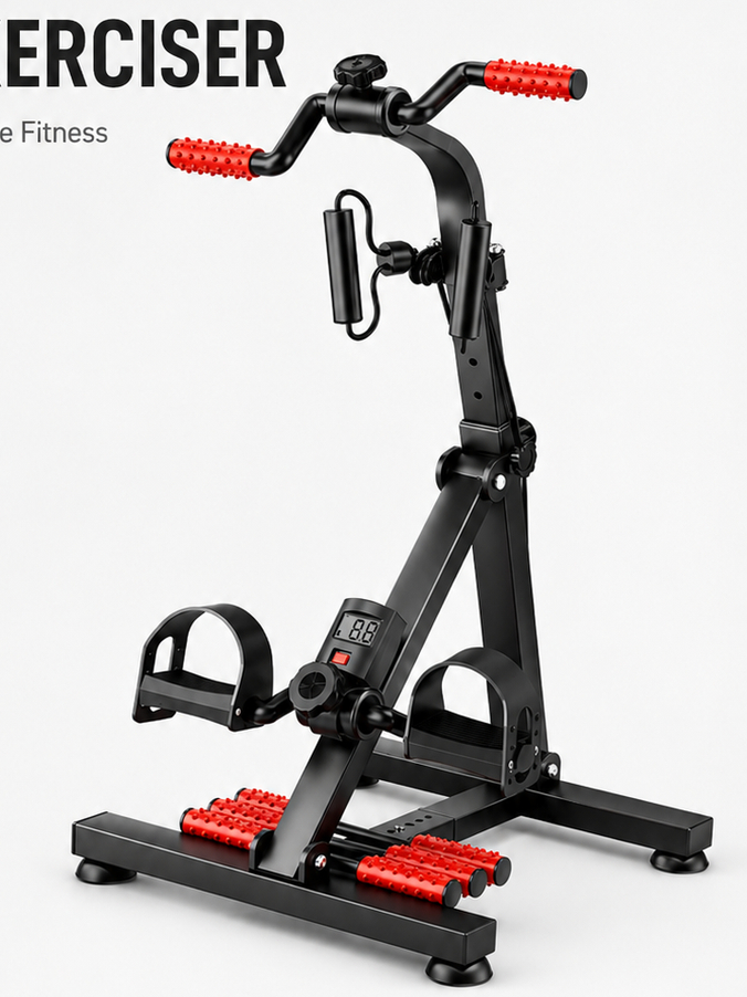 Exercise Bike Elderly Upper & Lower Limbs Training Stationary Home ...