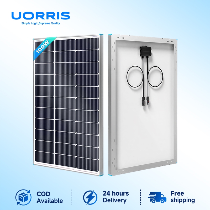【COD】UORRIS Solar Panels 100 Watts 12Volt Pv Module Cell Panel ...