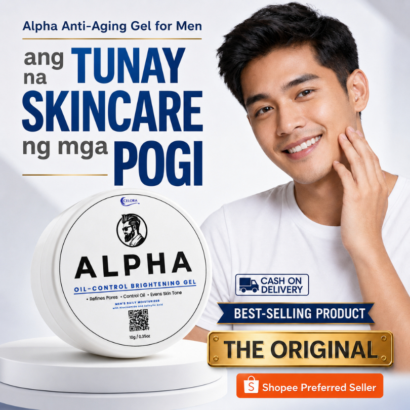 Alpha Men’s Face Gel – Anti-Aging, Oil Control & Fresh Look Skincare ...