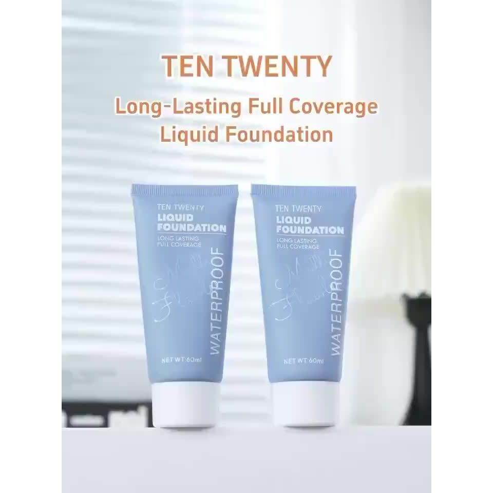 Full Coverage Matte Liquid Foundation Oil Control 24H Long Lasting ...